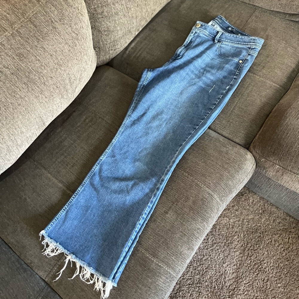 J-Jill Kick Flare Ankle Jeans | Womens 14